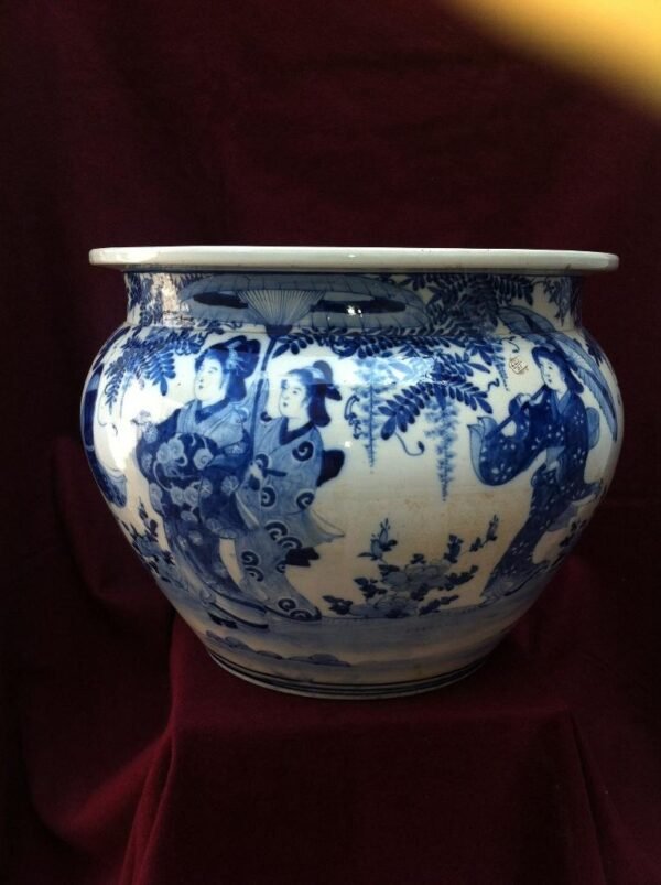 Japanese blue and white Large bowl