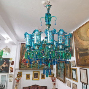 Blue Austrian Chandelier