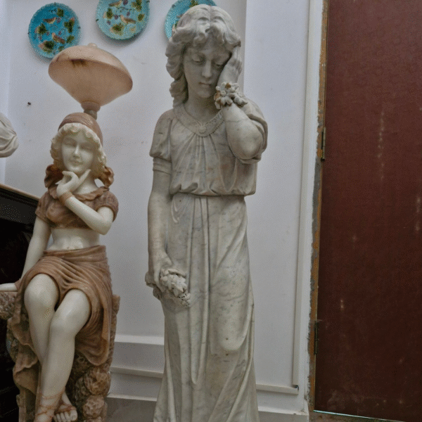 Life Size Sculpture - White Lady